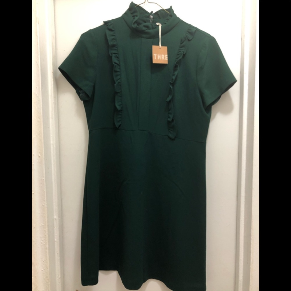 Green Zara dress